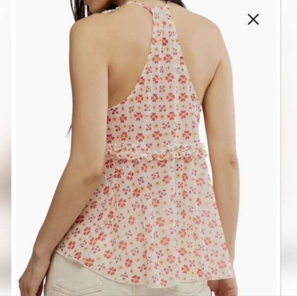 Free People Fearless Knit Top in Ivory Combo sz MED - Picture 6 of 10